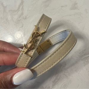 SAINT LAURENT OPYUM DOUBLE WRAP BRACELET